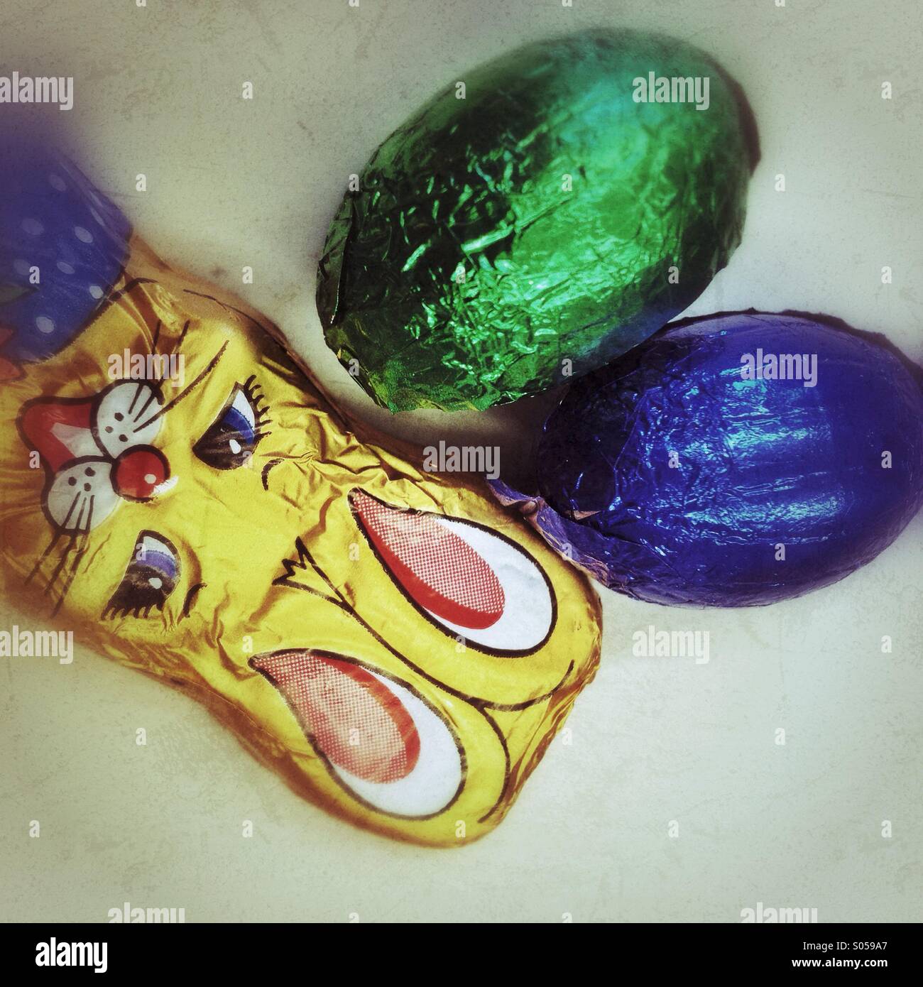 Easter chocolate candies - Smartphone Captured Stock Image