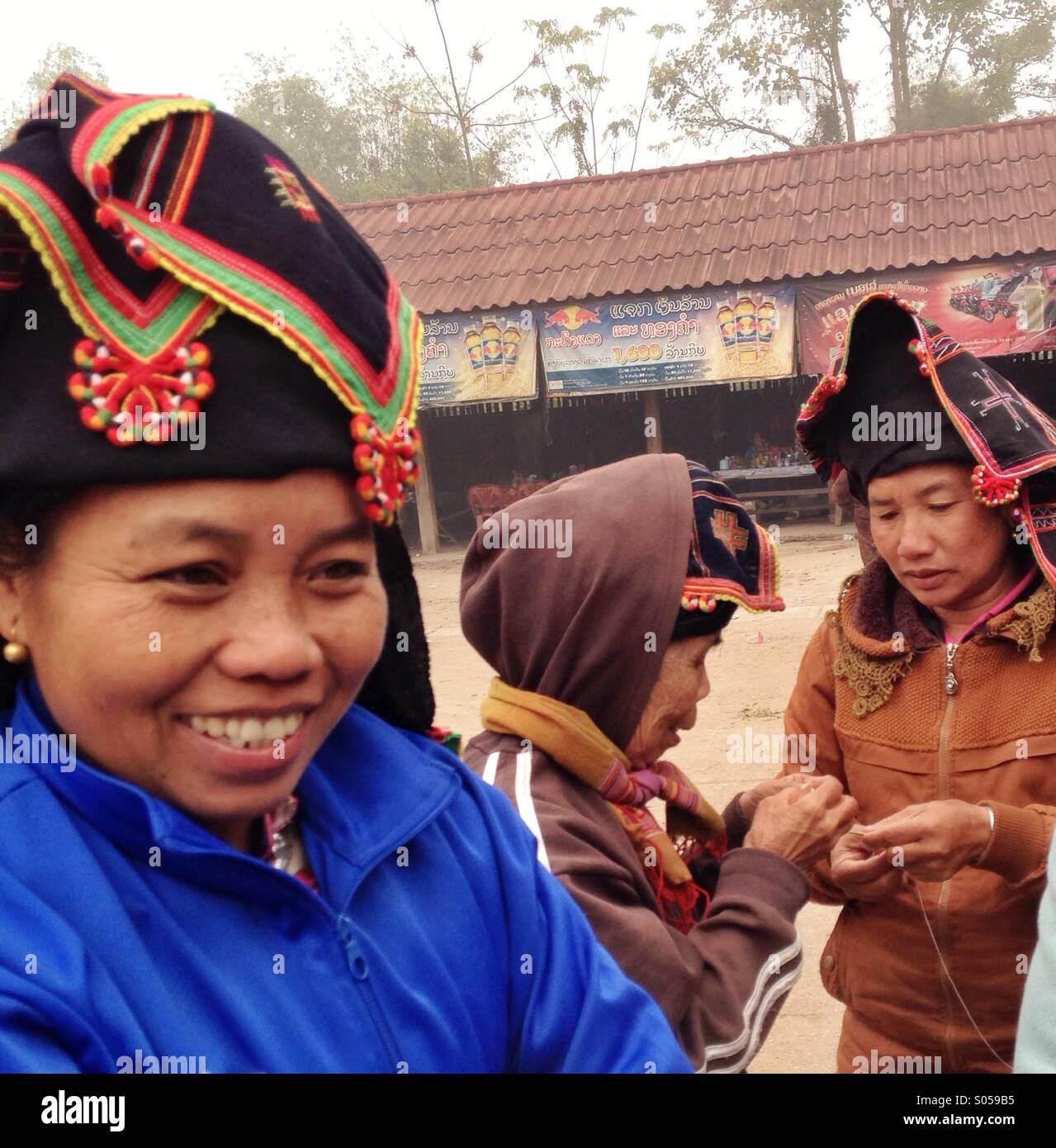 Hill tribe ladies muang sing Laos hill tribe, ladies, traditional, Laos, muang, sing Stock Photo