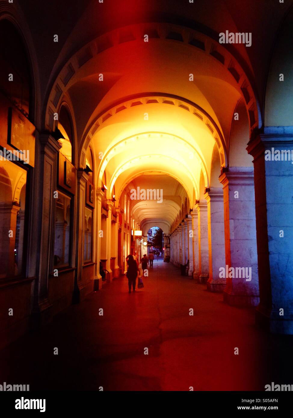 Arcade in Nice, france - Smartphone Captured Stock Image
