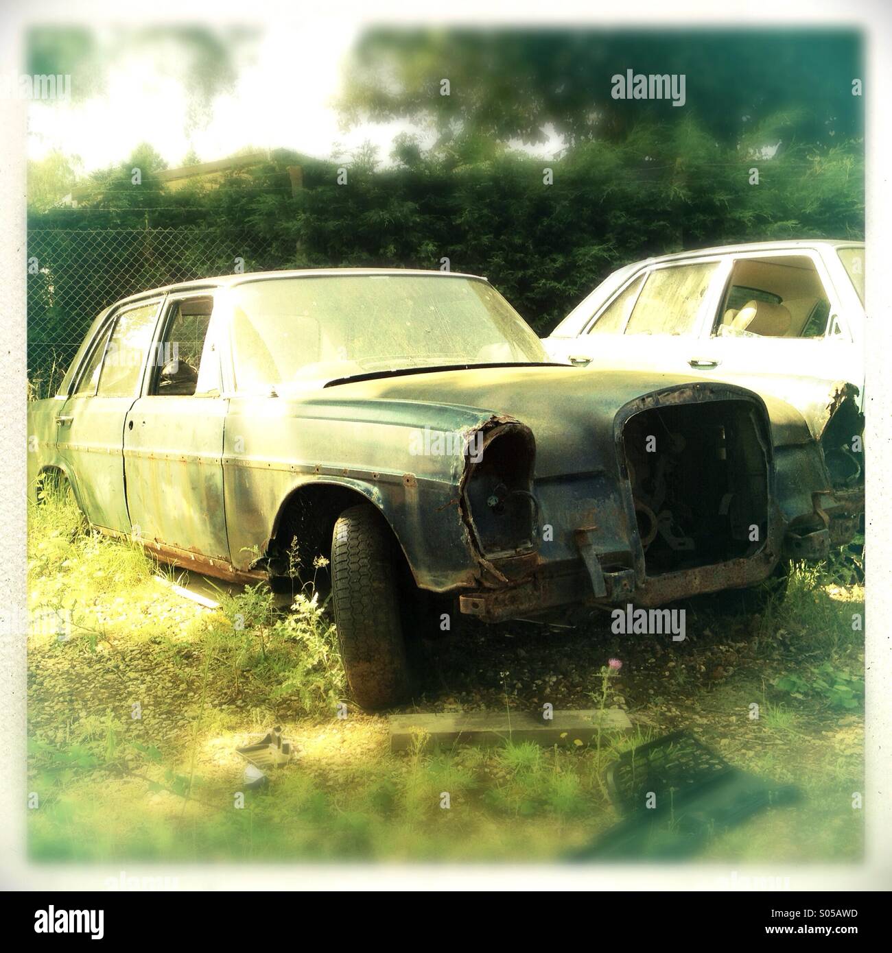 Rusting car - Smartphone Captured Stock Image