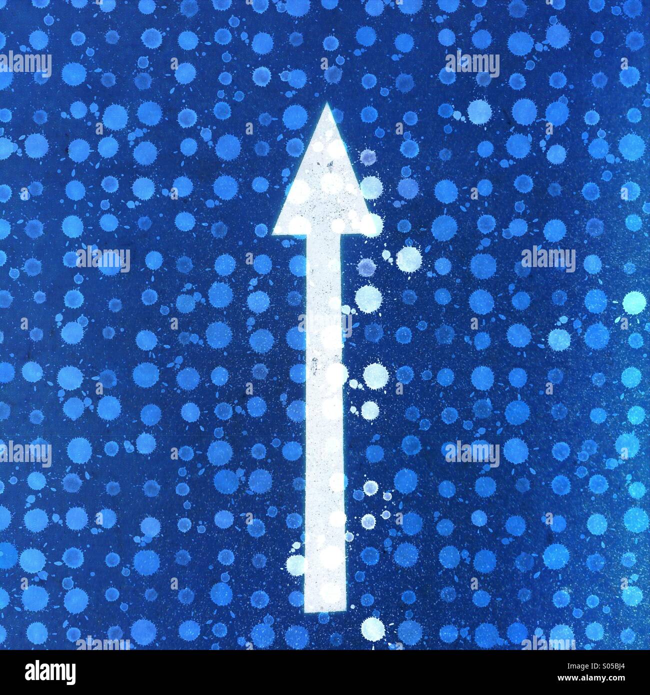 Up Arrow - Smartphone Captured Stock Image