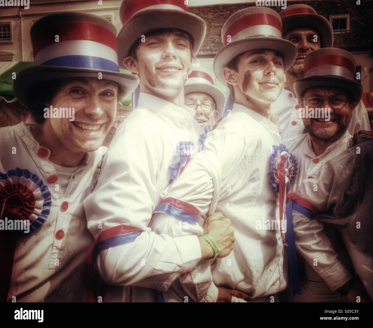 Morris dancers folk festival Warwick Warwickshire midlands England uk Stock Photo