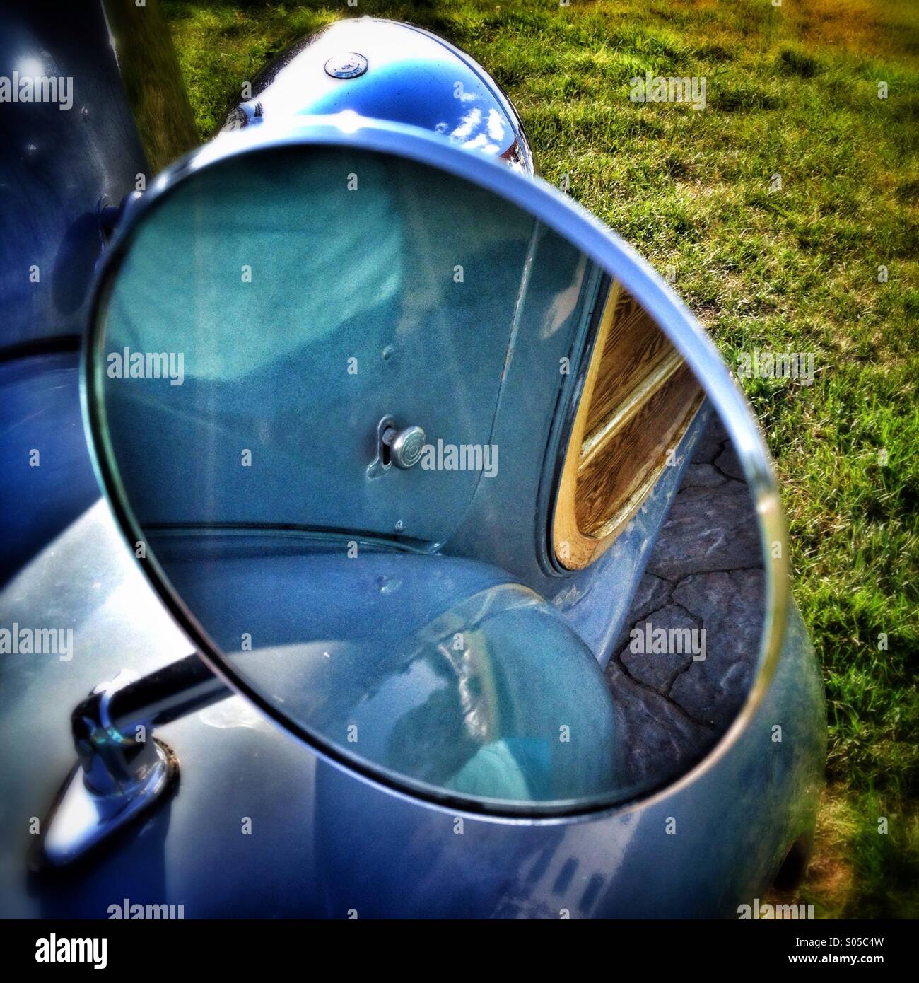 Car mirror - Smartphone Captured Stock Image