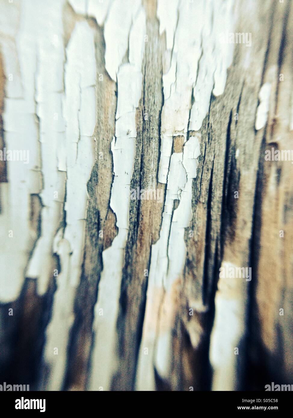 Macro view of pealing paint - Smartphone Captured Stock Image