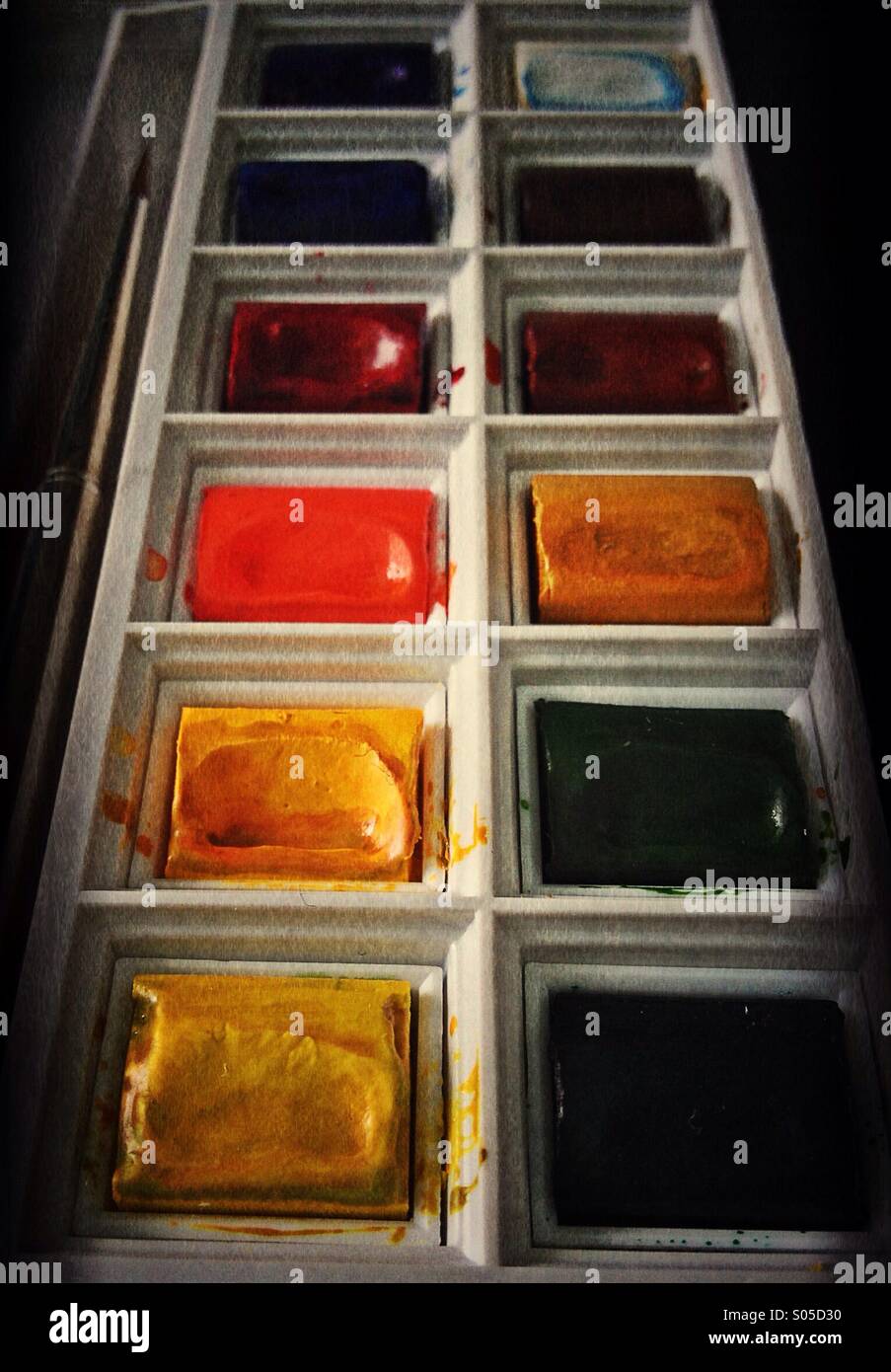 Artists paint set - Smartphone Captured Stock Image