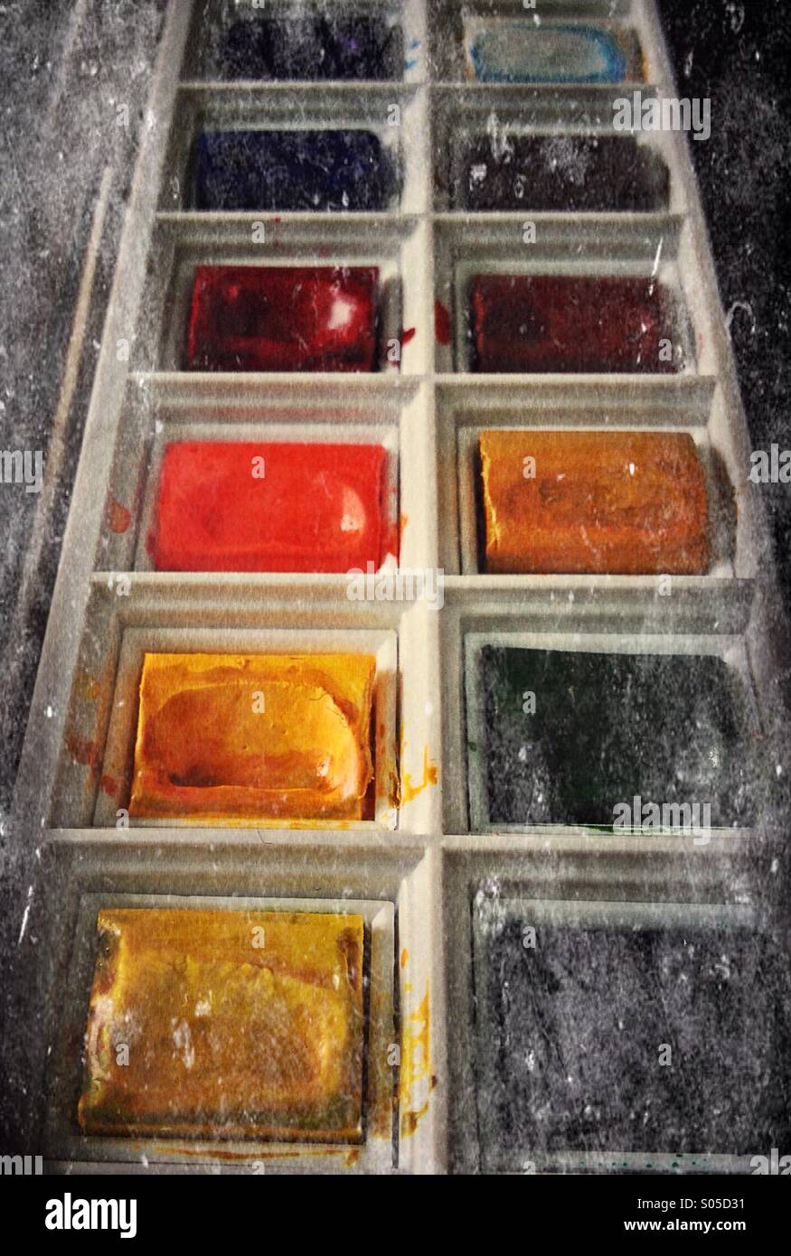 Artists paint set - Smartphone Captured Stock Image