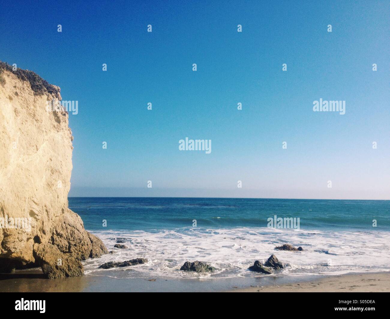 El matador state beach, malibu California Stock Photo