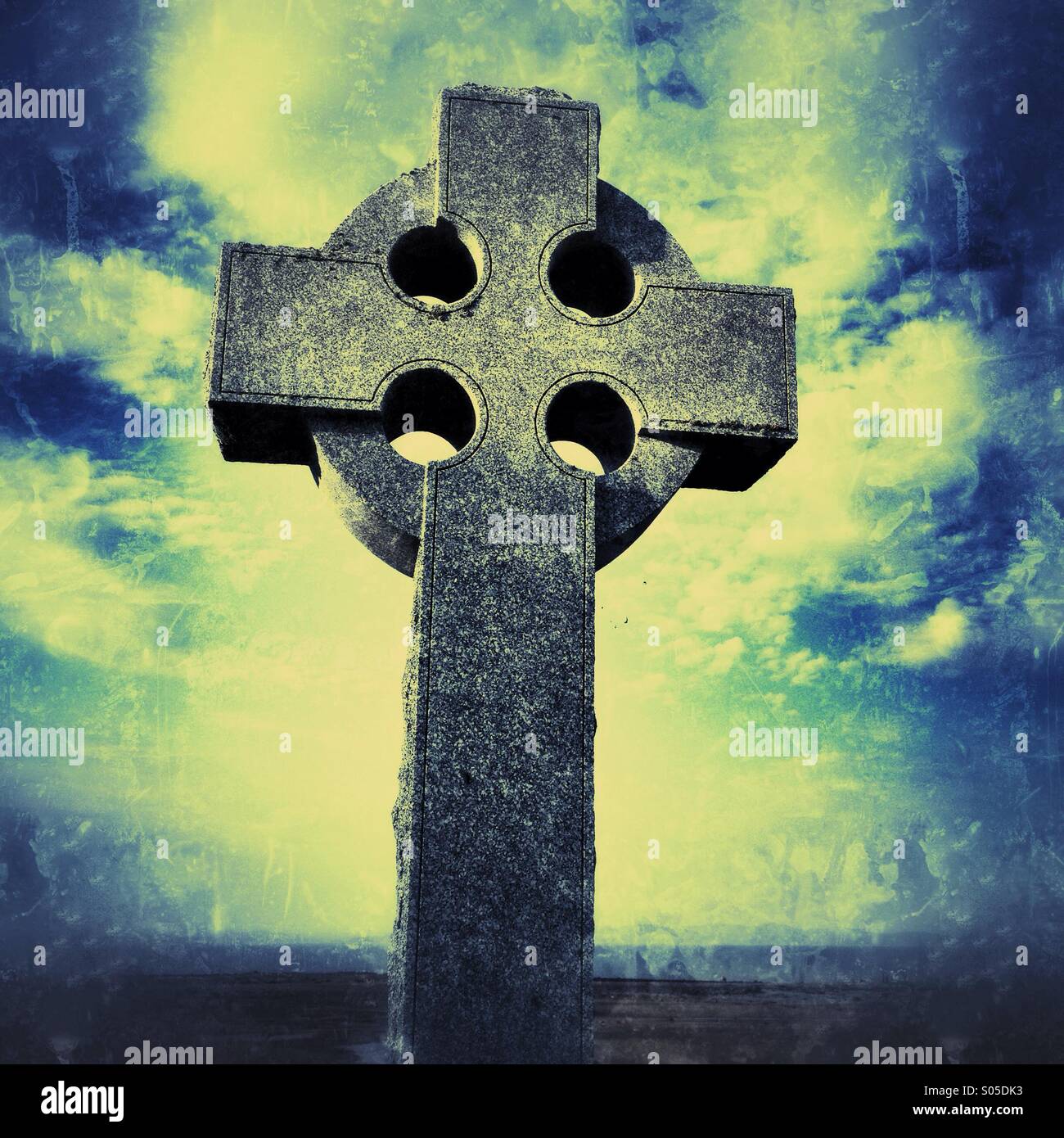 Celtic cross - Smartphone Captured Stock Image