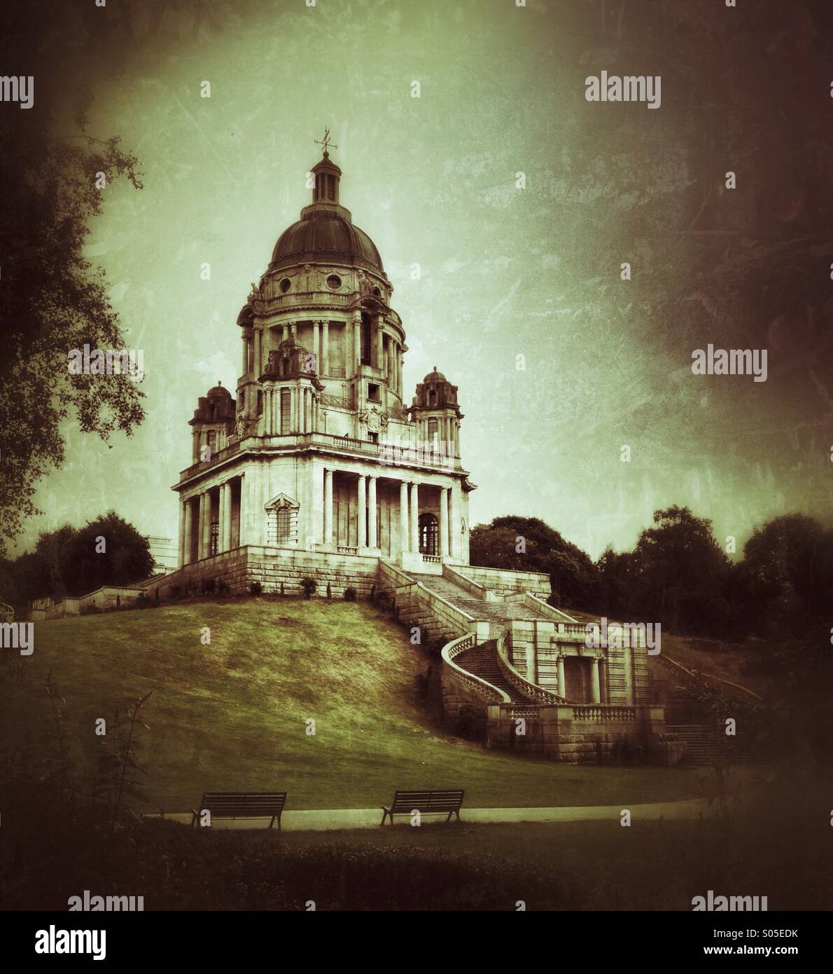 Ashton memorial in Williamson Park, Lancaster - Smartphone Captured Stock Image