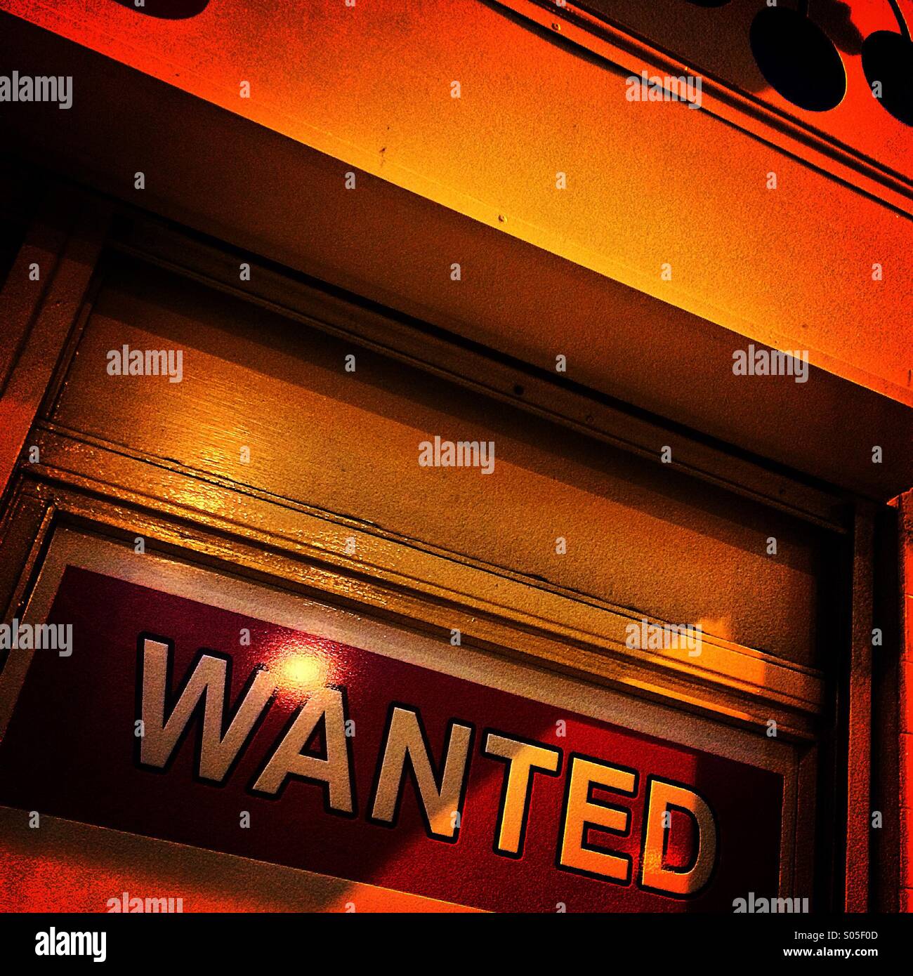 Wanted Stock Photo