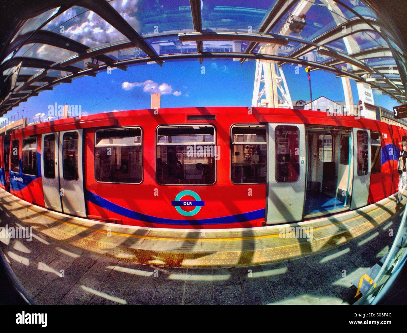 The Docklands Light Railway (DLR) London Stock Photo Alamy