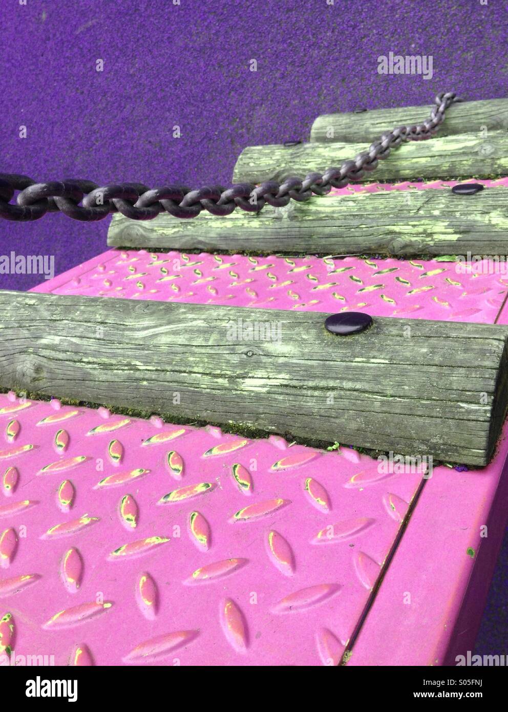 Climbing frame in a playground - Smartphone Captured Stock Image