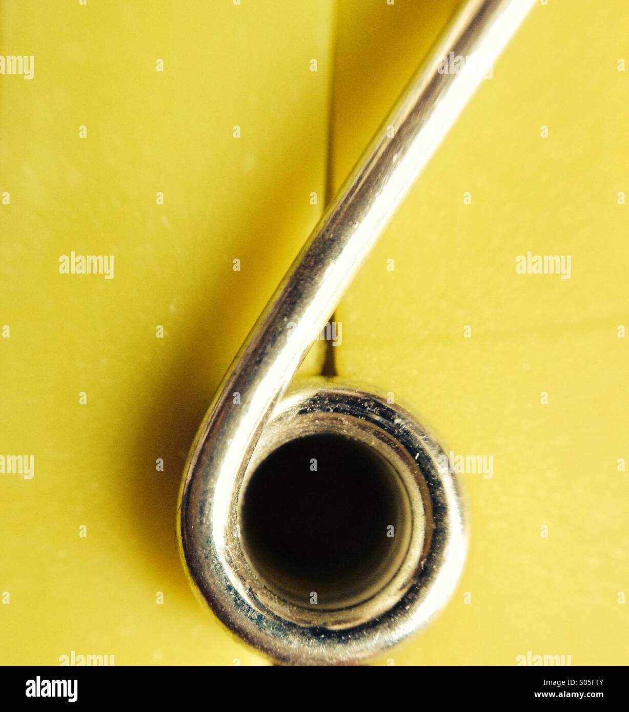 Close up of a peg to form a number 'six' Stock Photo