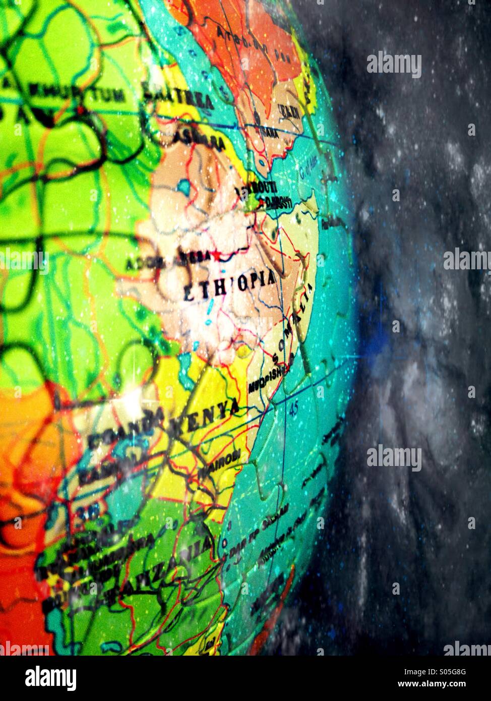 Jigsaw pieces showing parts of Eastern Africa - Smartphone Captured Stock Image Jigsaw pieces showing parts of Eastern Africa - Smartphone Captured Stock Image