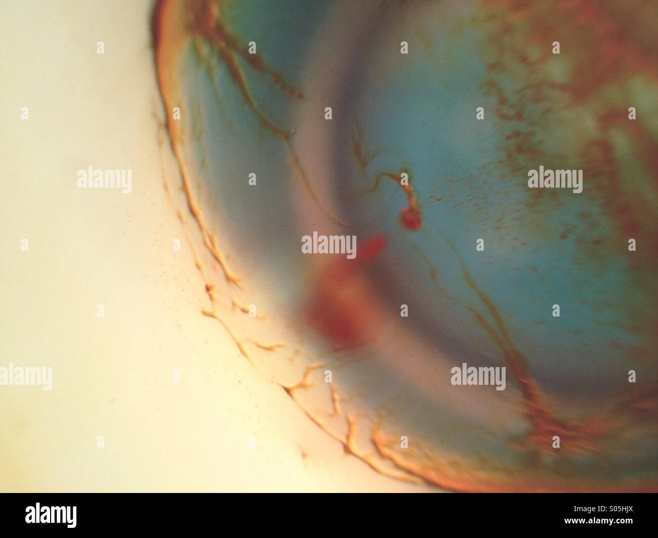 Macro of oil on water - Smartphone Captured Stock Image