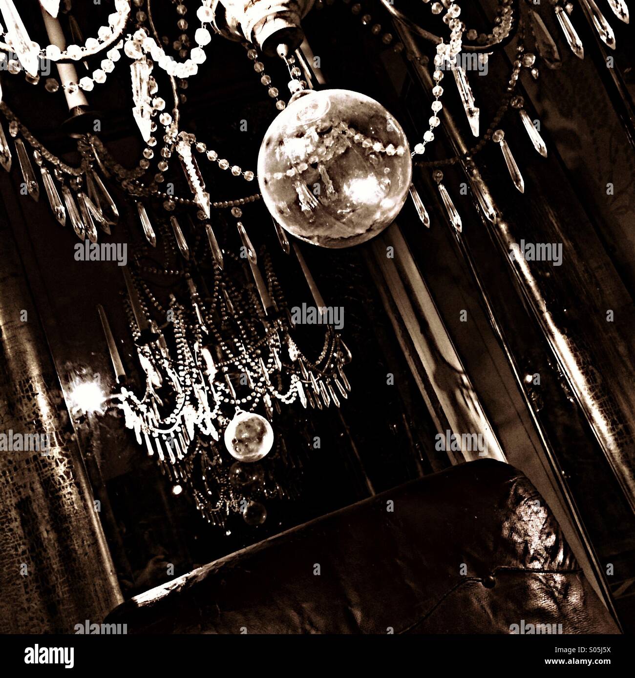 Vintage chandelier Stock Photo