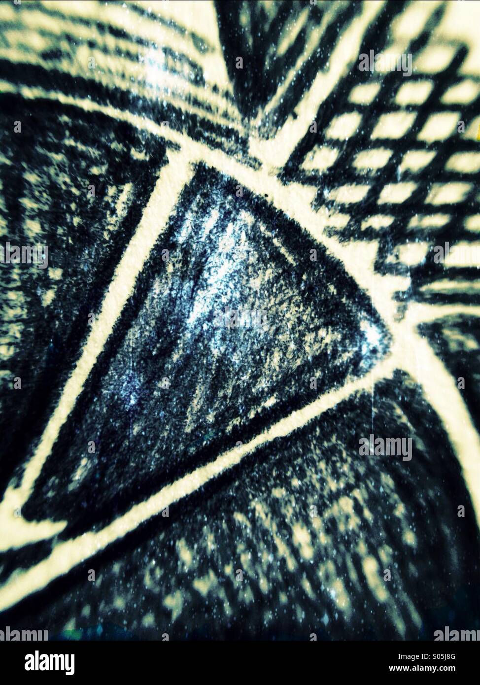 Close up of a doodle - Smartphone Captured Stock Image