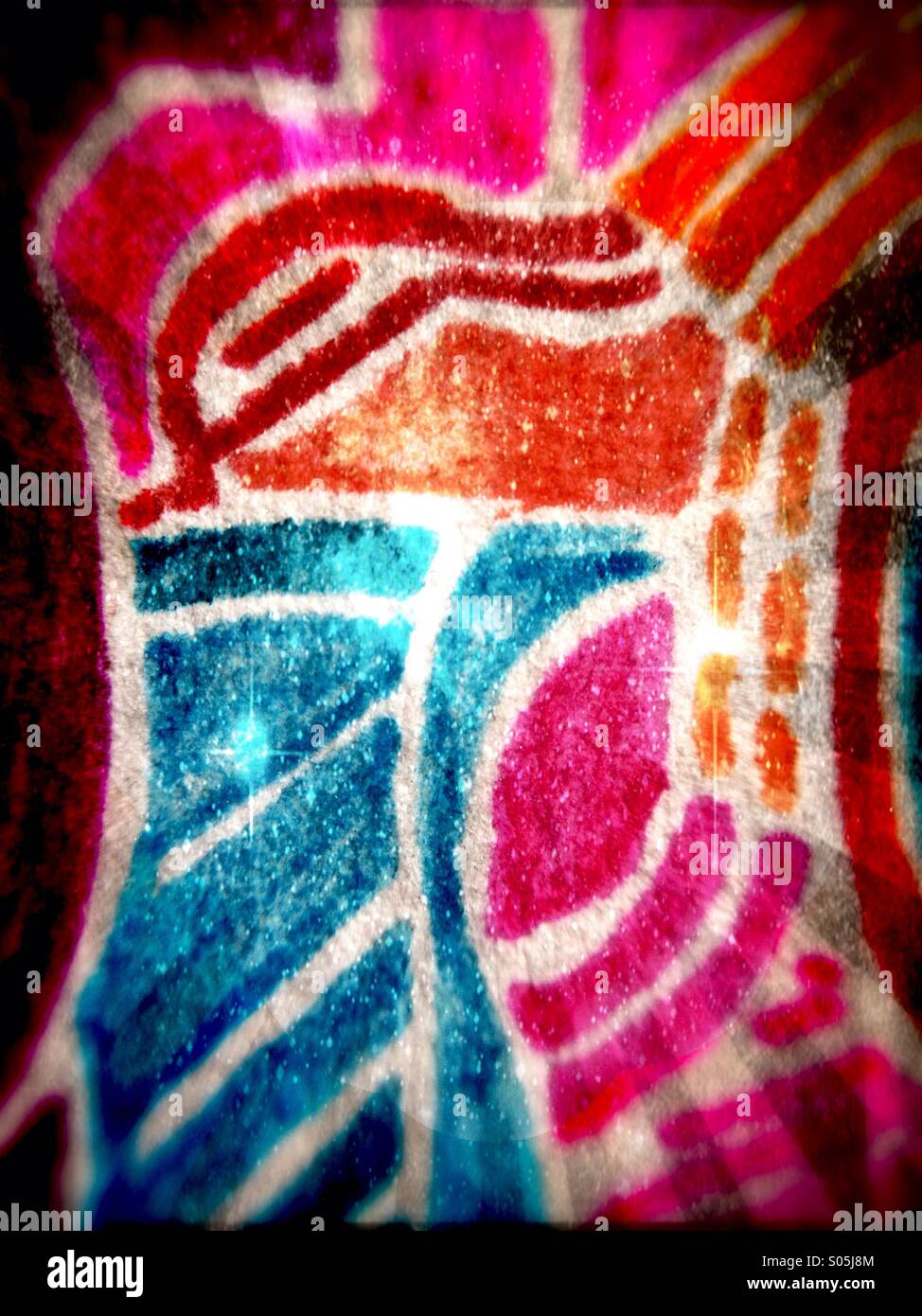 Close up of a doodle - Smartphone Captured Stock Image