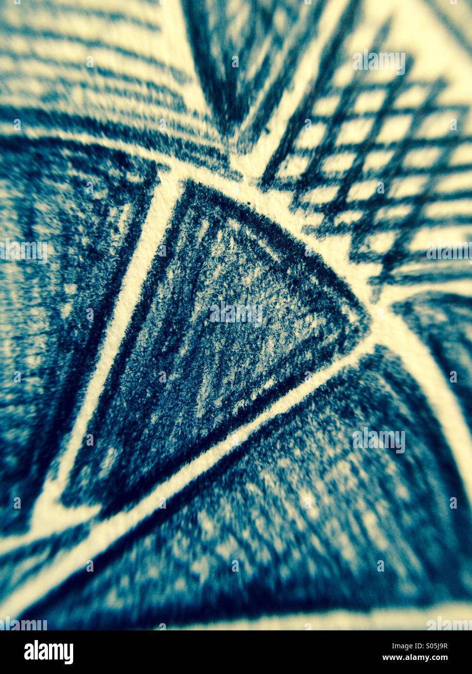 Close up of a doodle - Smartphone Captured Stock Image