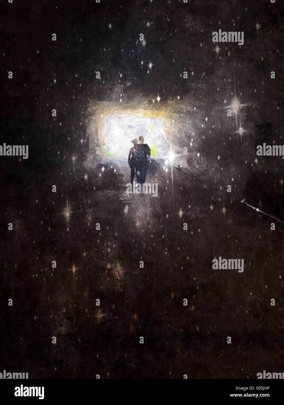 Heading to the light - Smartphone Captured Stock Image