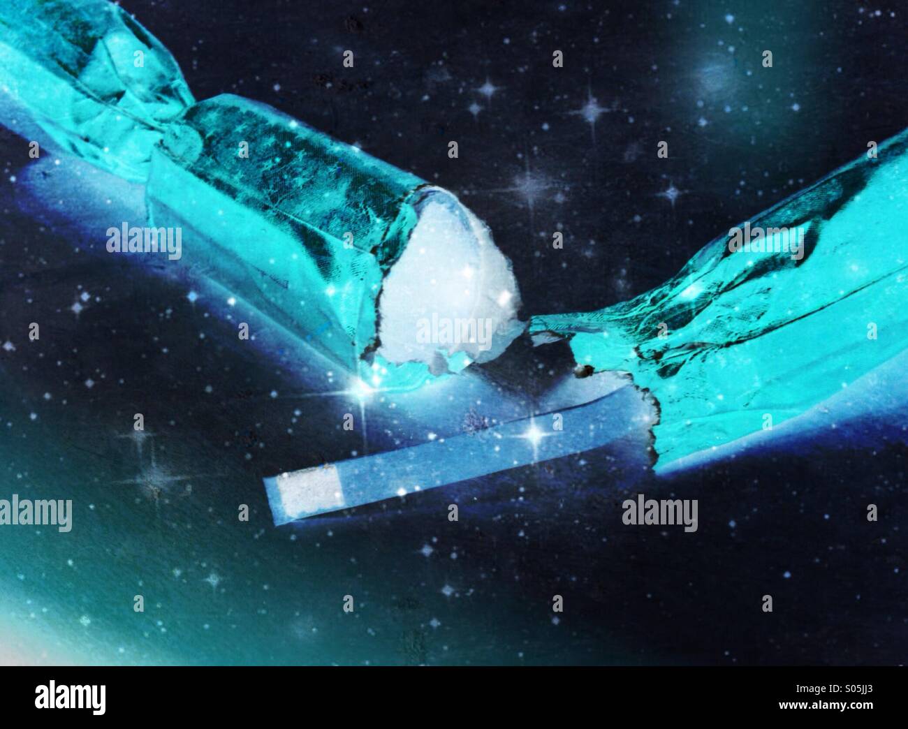 Christmas cracker - Smartphone Captured Stock Image