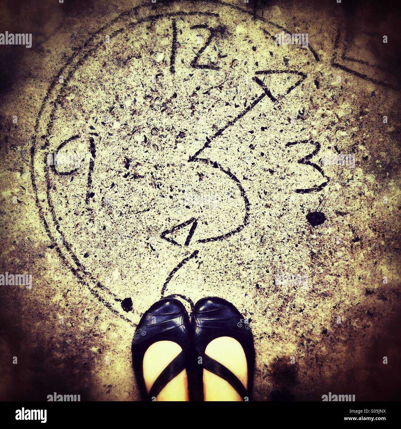 Being on time - Smartphone Captured Stock Image