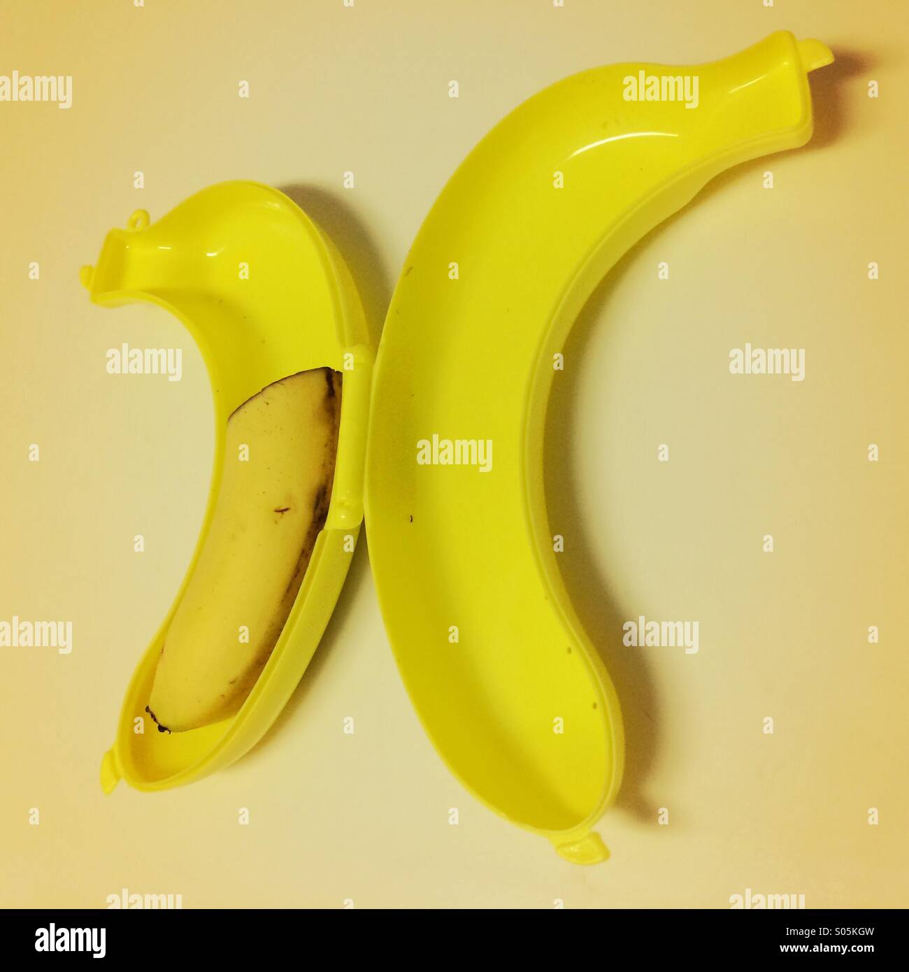 Banana holder - Smartphone Captured Stock Image