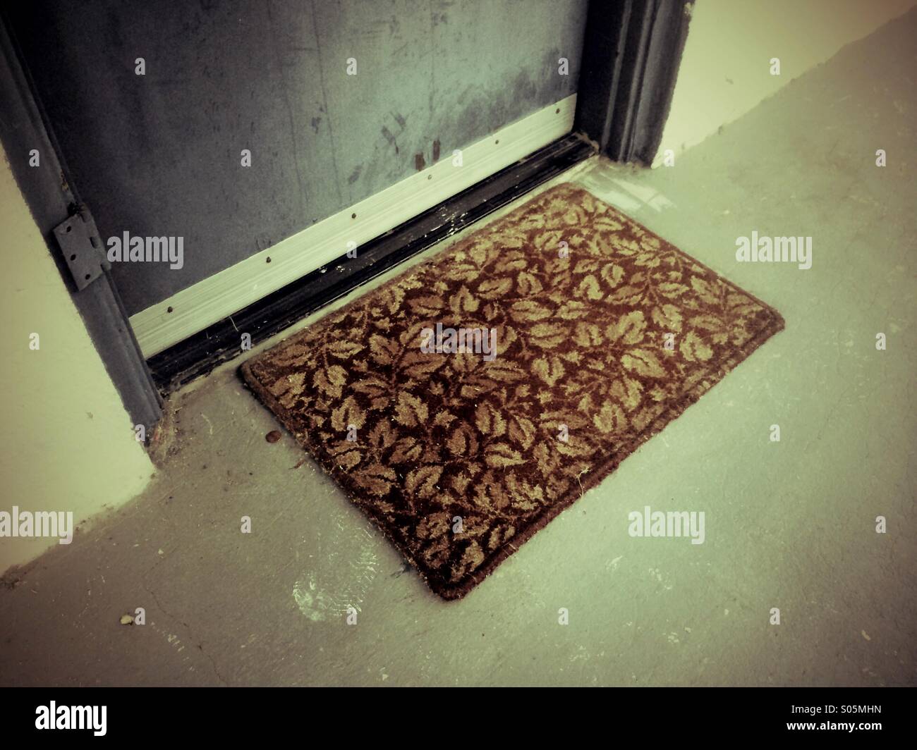 Door mat. Stock Photo