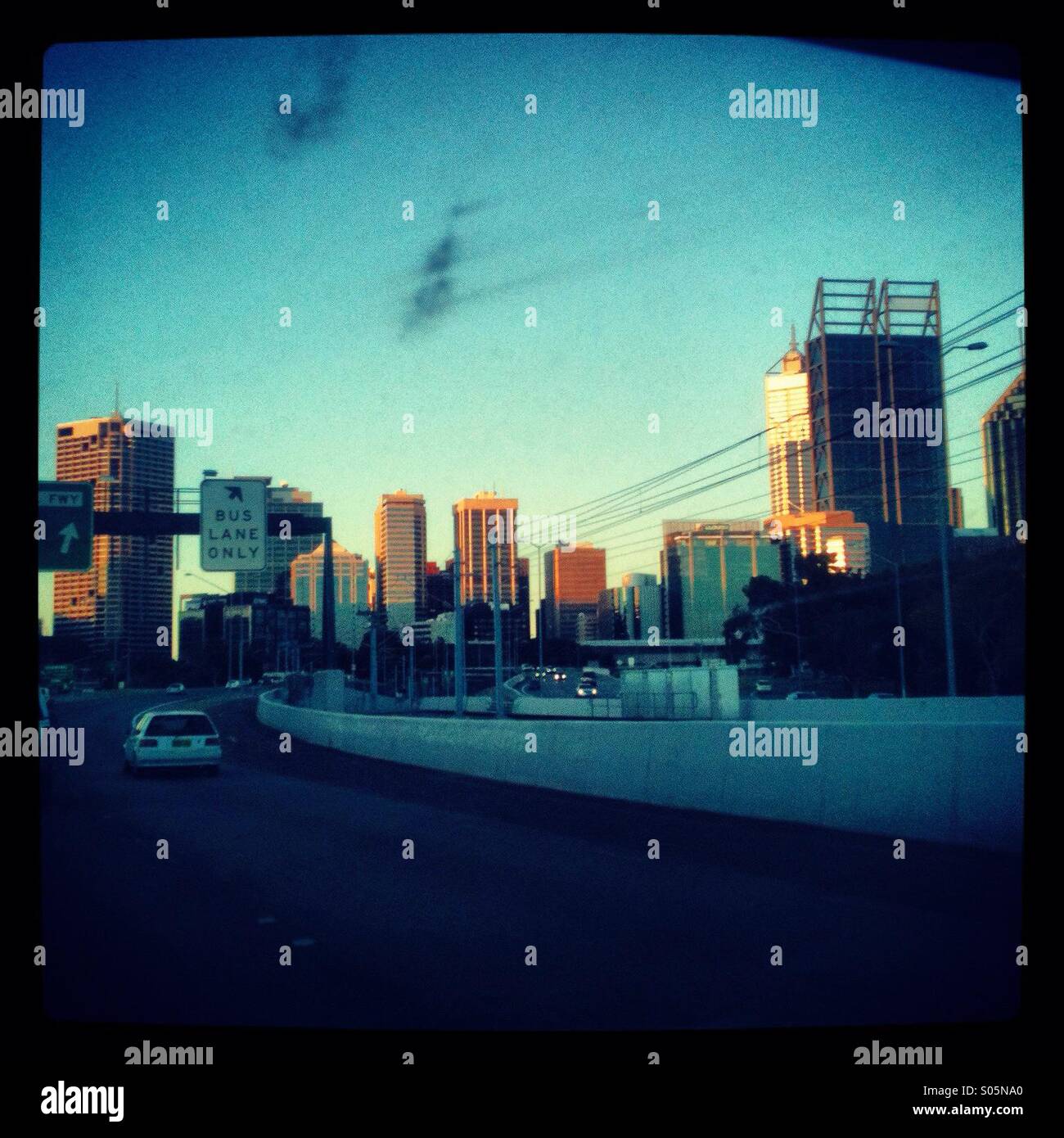 View of Perth's Central Business District. Perth, Western Australia - Smartphone Captured Stock Image View of Perth's Central Business District. Perth, Western Australia - Smartphone Captured Stock Image