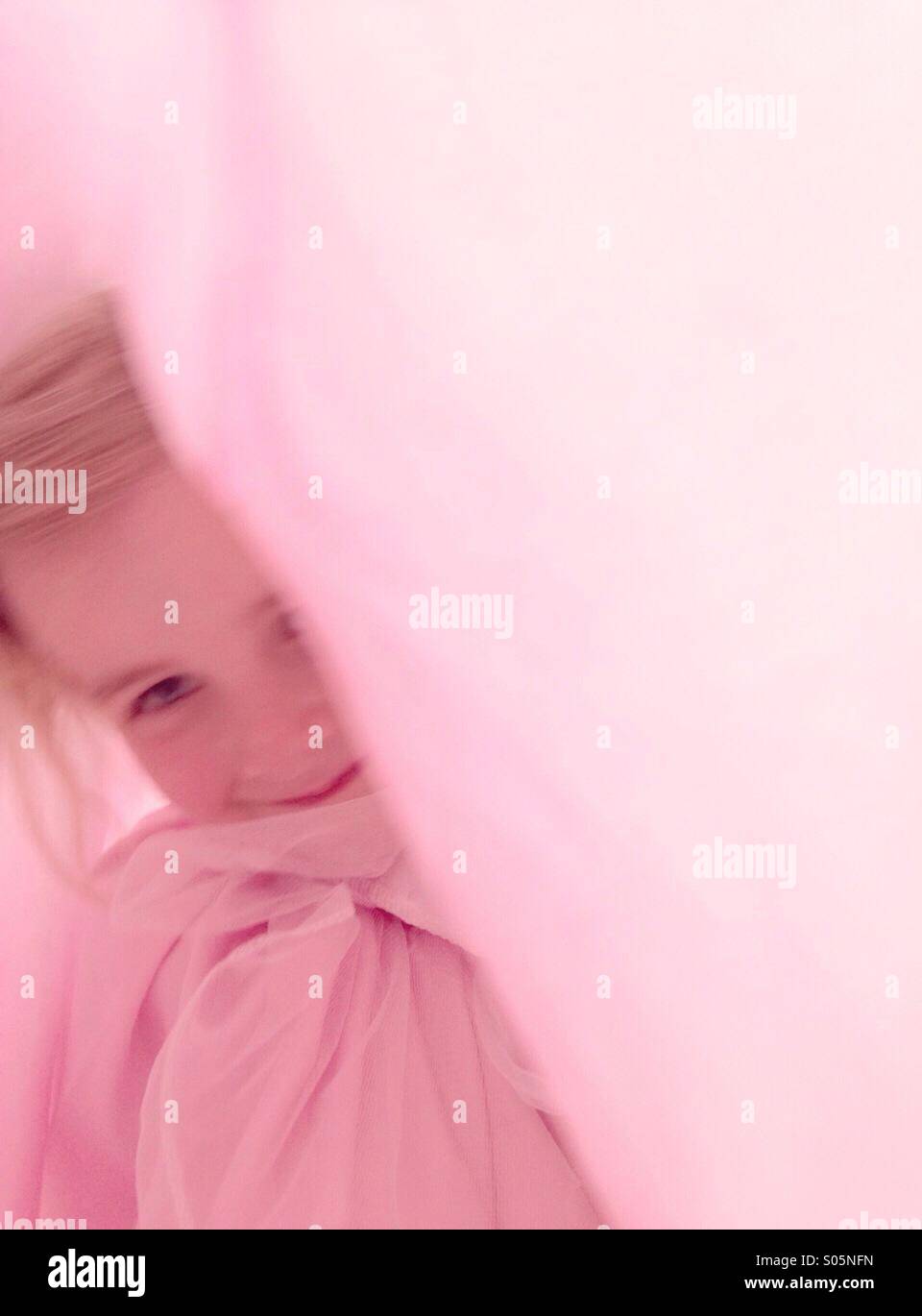 Girl obsessed with pink Stock Photo Alamy