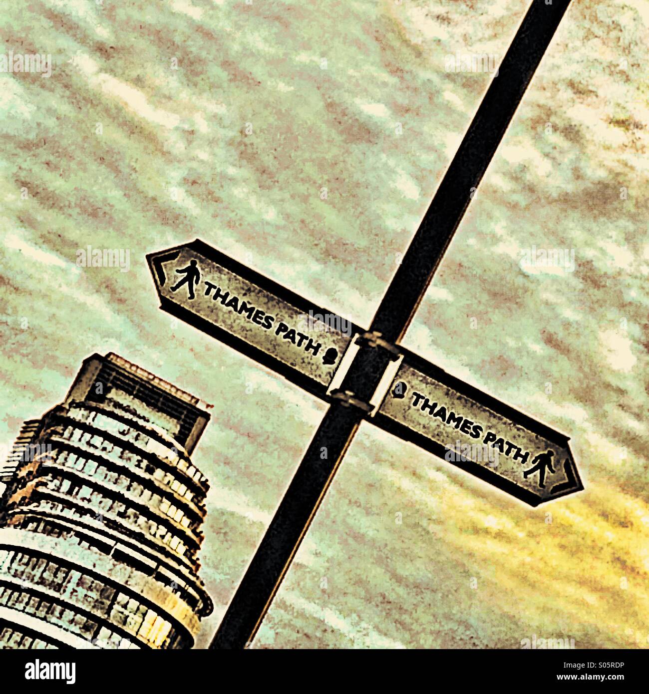 Thanes Path - Smartphone Captured Stock Image