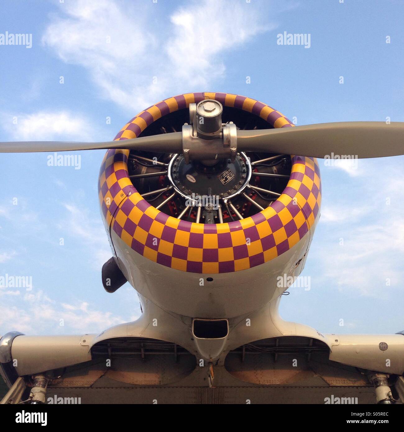 Detail of T6 Texan, WW2 trainer airplane - Smartphone Captured Stock Image