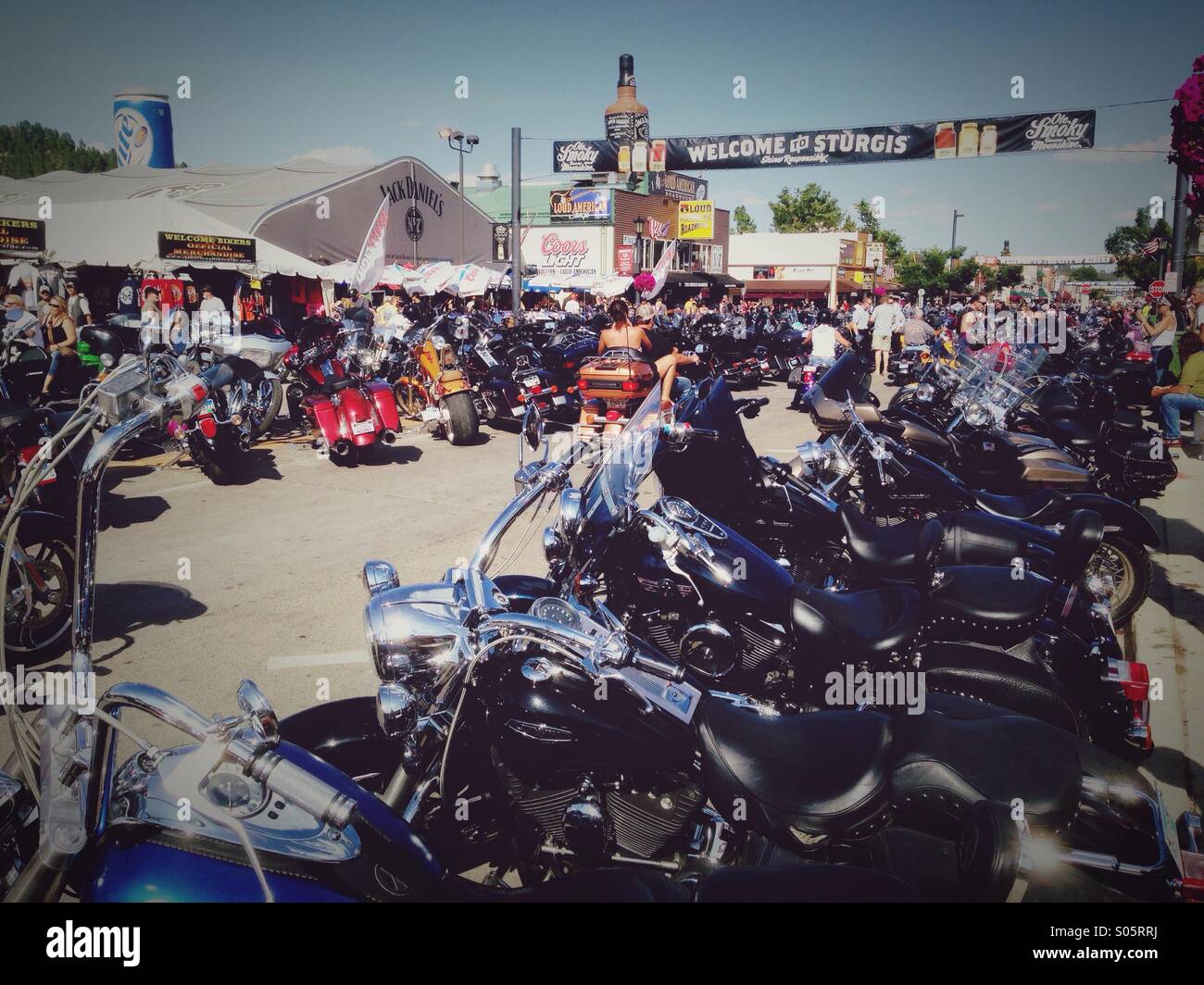 Sturgis rally 2014 - Smartphone Captured Stock Image