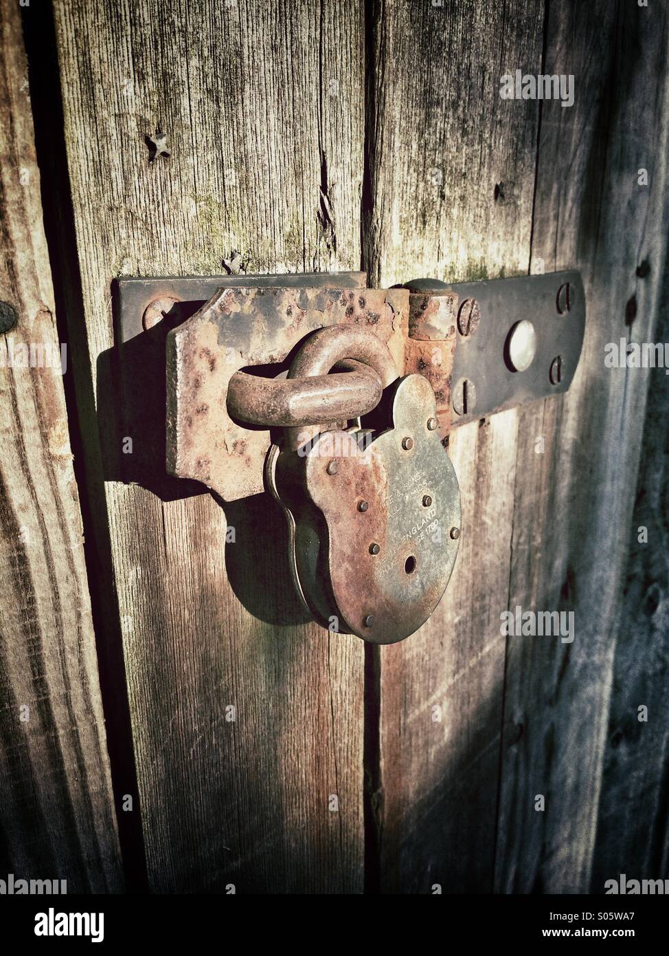 A padlock - Smartphone Captured Stock Image