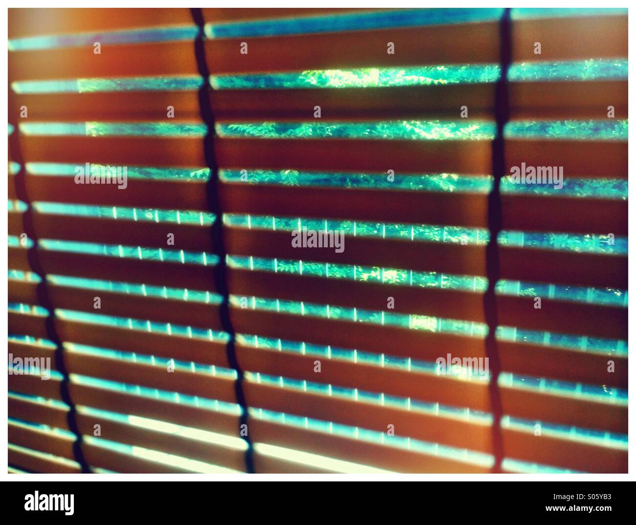 Venetian blinds. - Smartphone Captured Stock Image