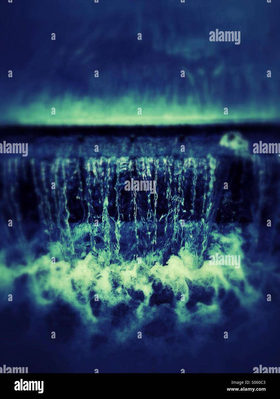 Waterfall (canal overflow ) - Smartphone Captured Stock Image