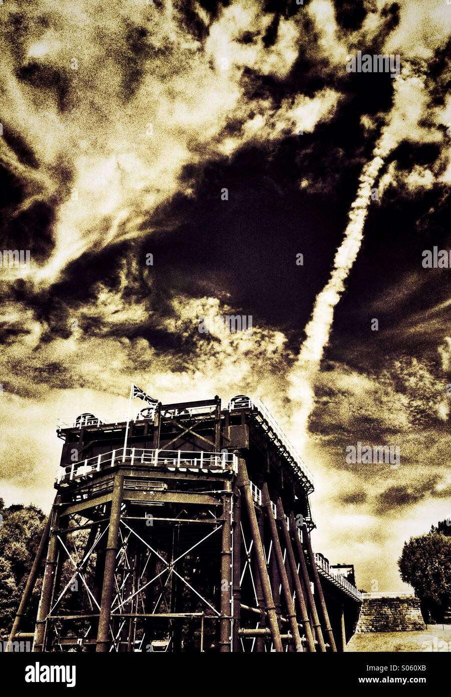 Anderton boat lift - Smartphone Captured Stock Image