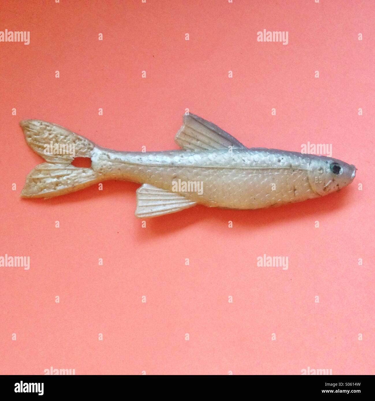 Vintage soft plastic fishing lure Stock Photo - Alamy
