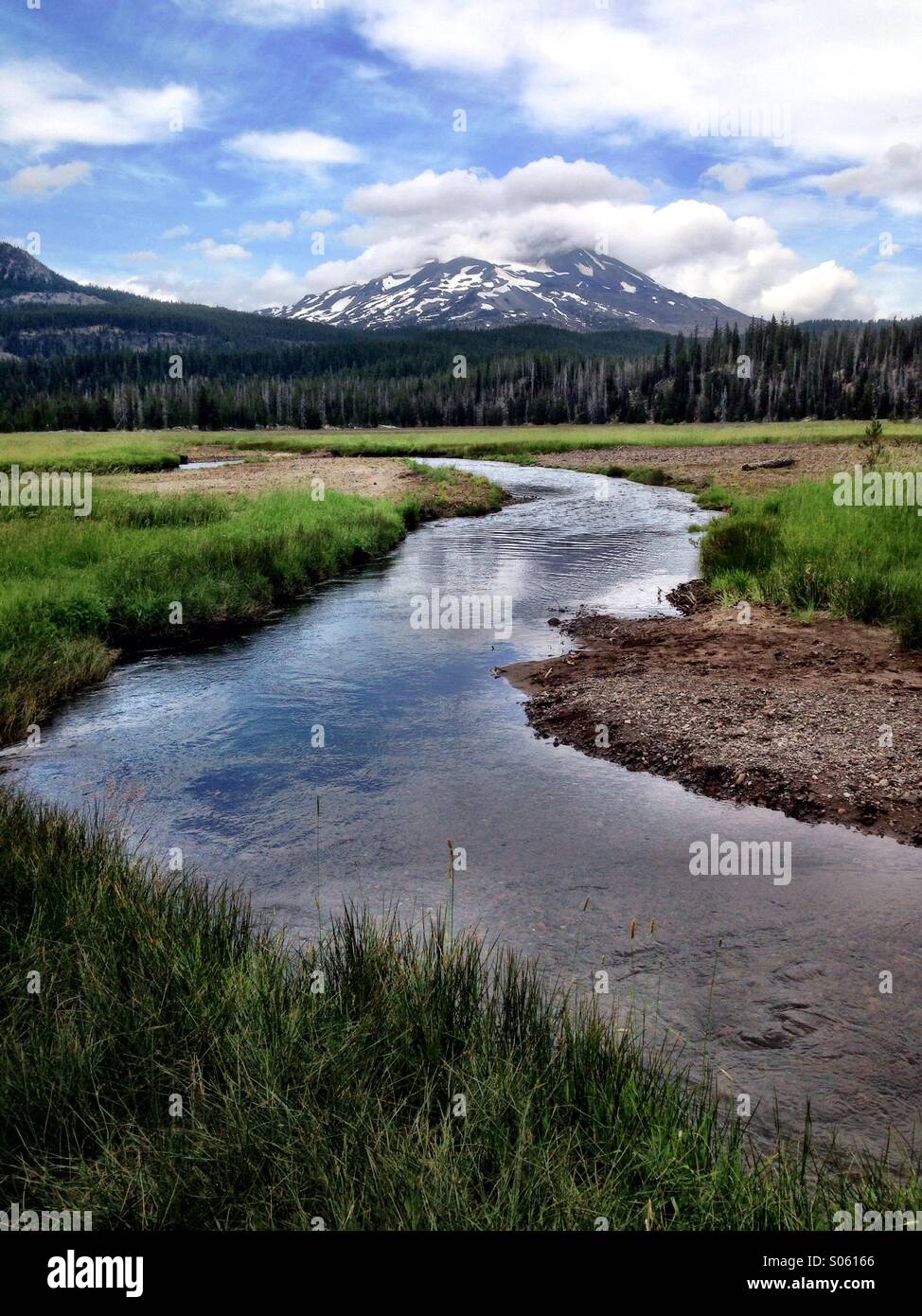Trout stream in the mountains - Smartphone Captured Stock Image Trout stream in the mountains - Smartphone Captured Stock Image