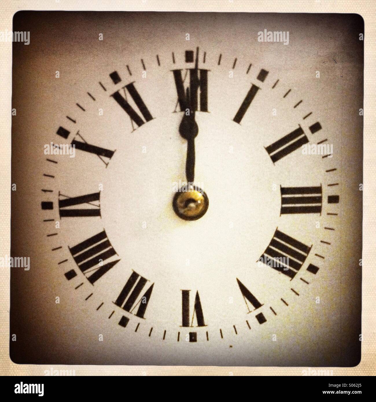 Clock With Roman Numerals High Resolution Stock Photography and Images