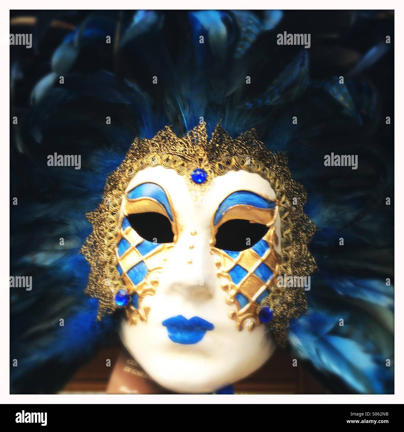 Carnival Mask, Venice, Veneto, Italy - Smartphone Captured Stock Image