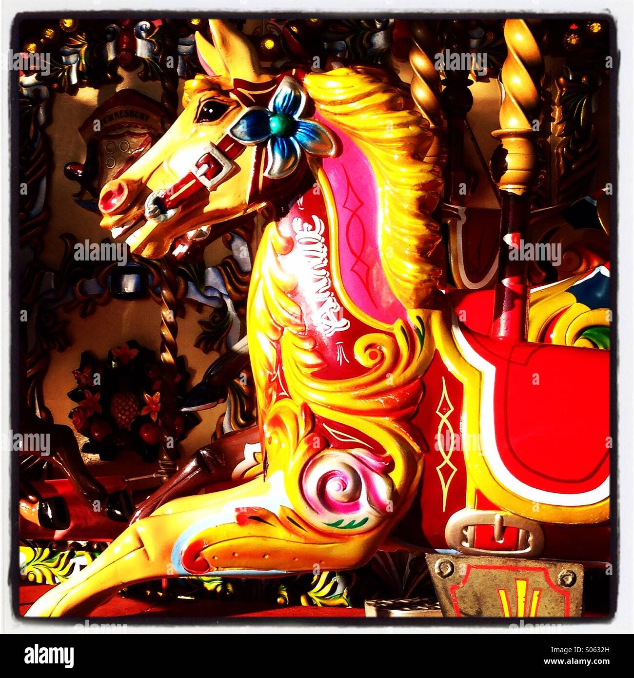 Horse funfair carousel hi-res stock photography and images - Alamy