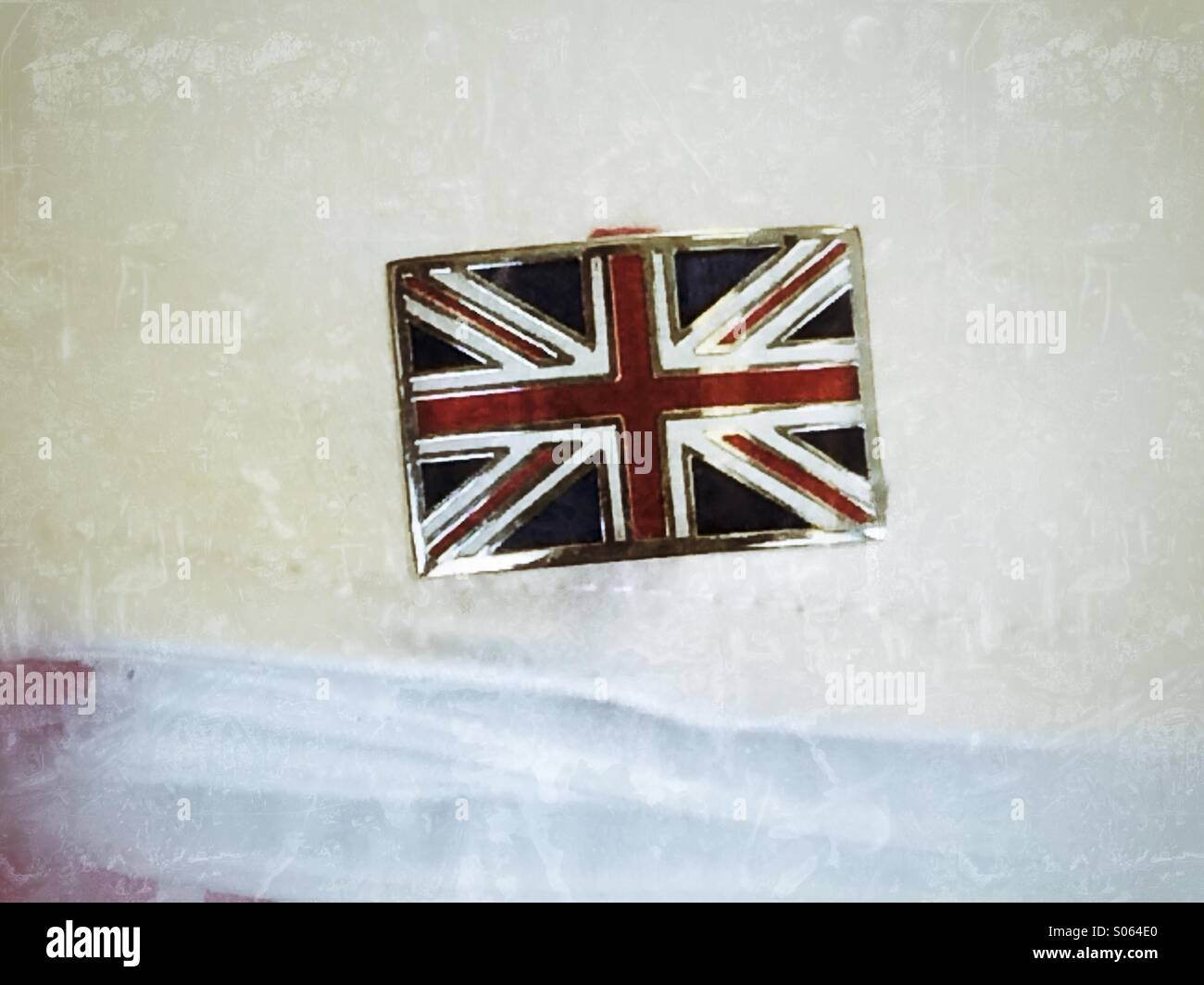 Union Jack cuff link - Smartphone Captured Stock Image
