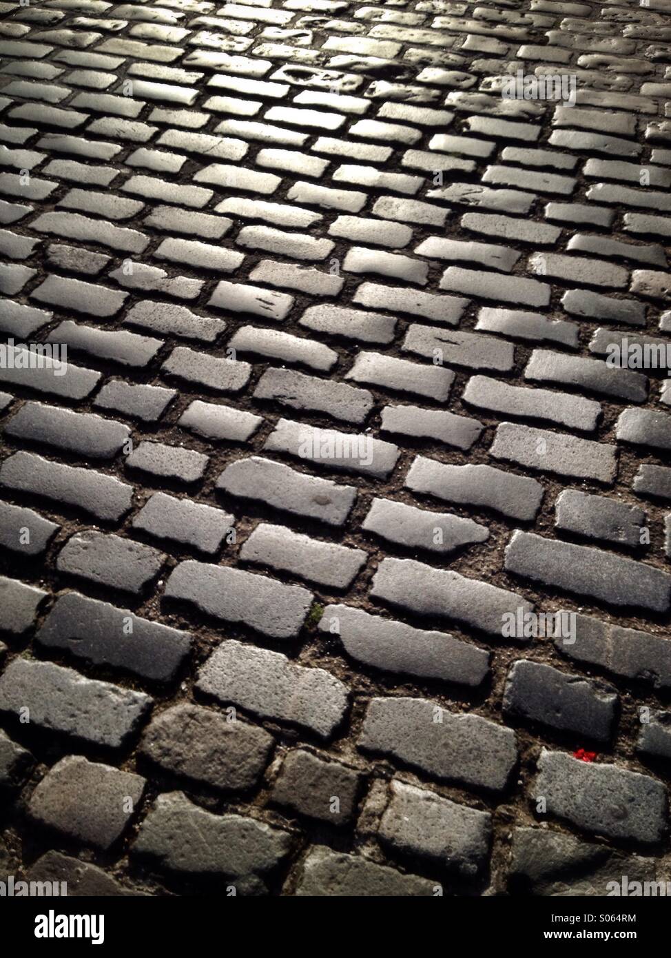 Sunlight on cobbles - Smartphone Captured Stock Image