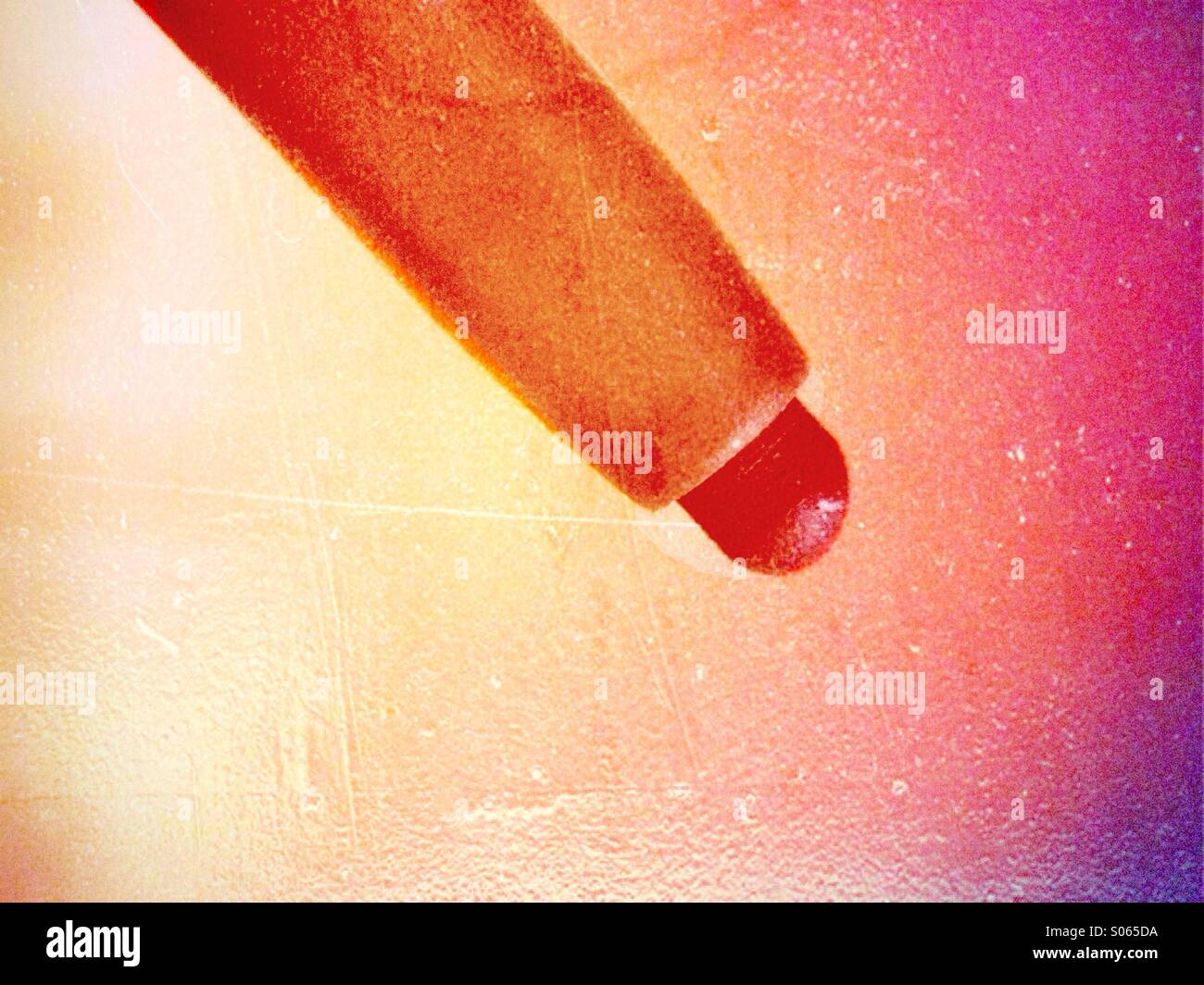 Close up of lip pencil - Smartphone Captured Stock Image