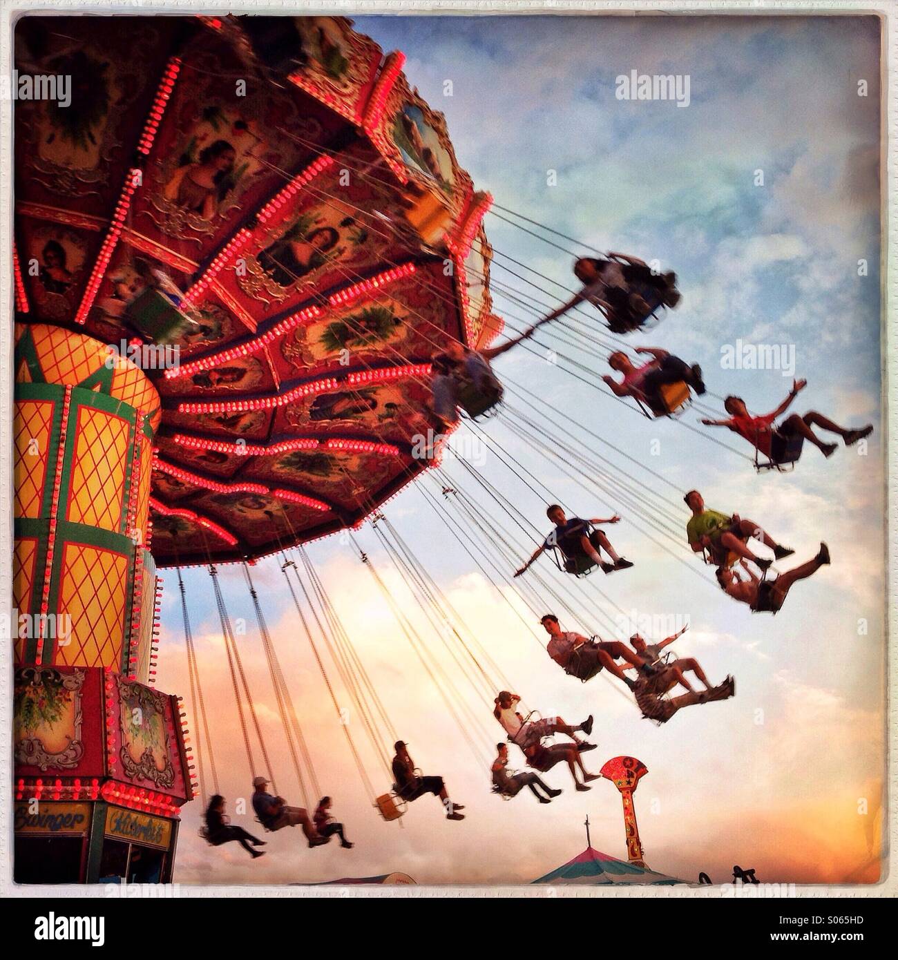 Carnival swing ride hires stock photography and images Alamy