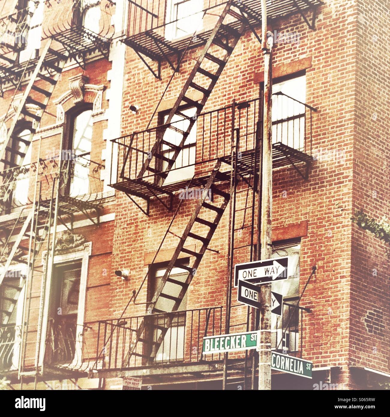 Bleecker St - Smartphone Captured Stock Image