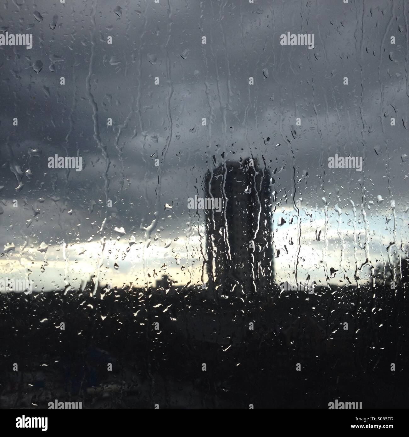 Rainy day in London - Smartphone Captured Stock Image