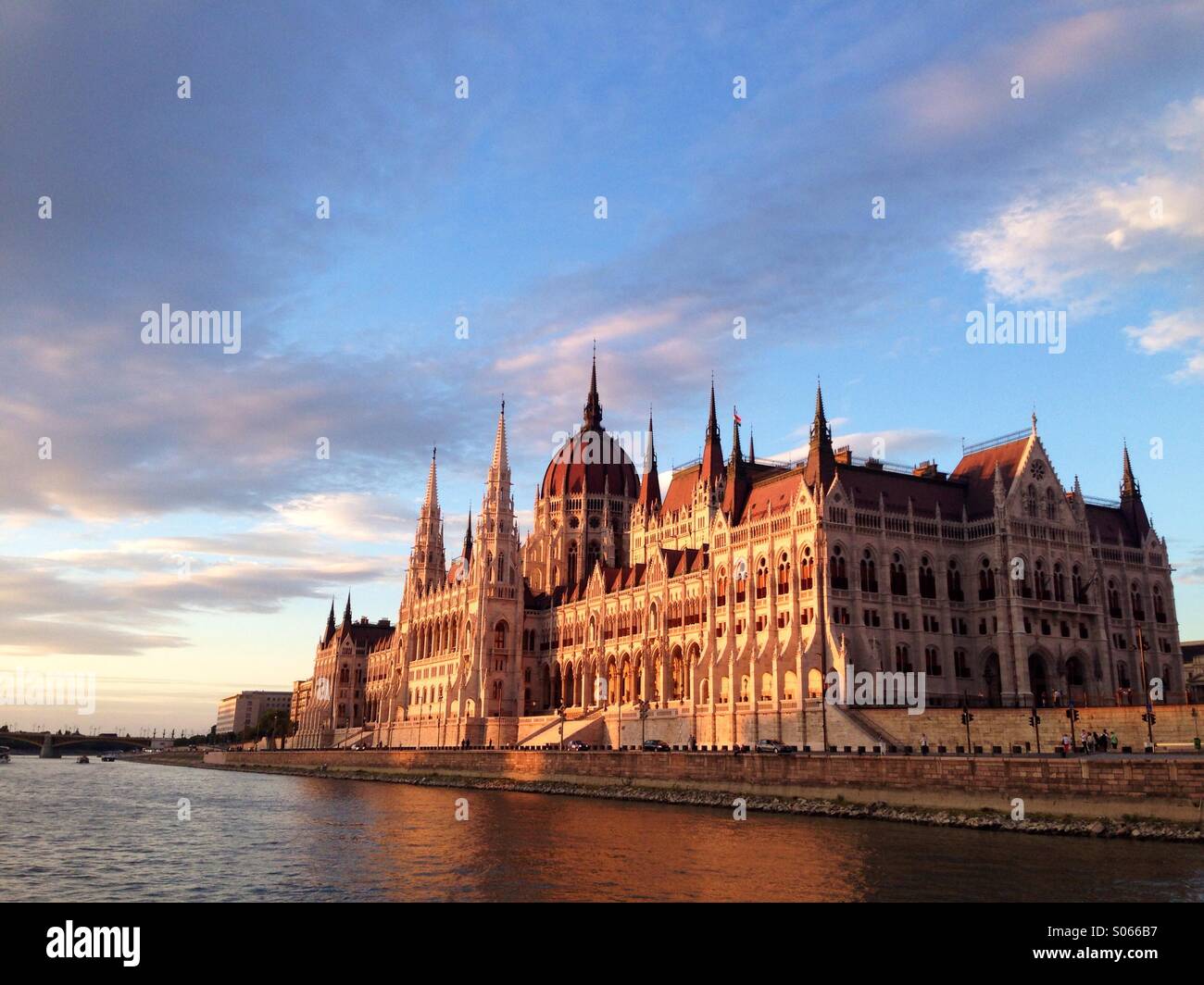 Budapest's Parliament building in Hungary - Smartphone Captured Stock Image