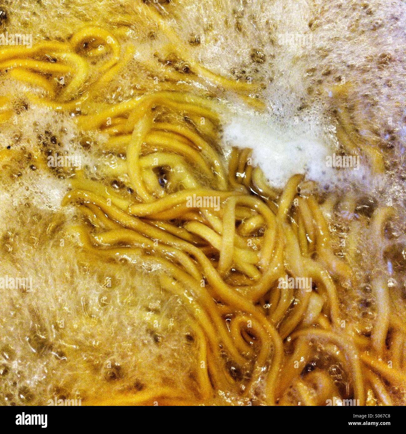 Boiling noodles - Smartphone Captured Stock Image